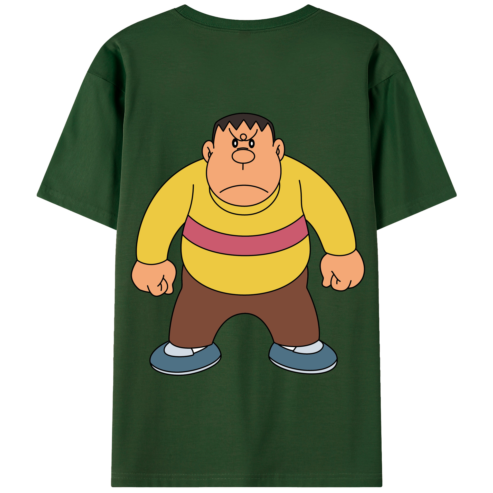 （画像用） ドラえもん 剛田武 Doraemon Gouta Takeshi 綿100％半袖Tシャツ（背面プリント）